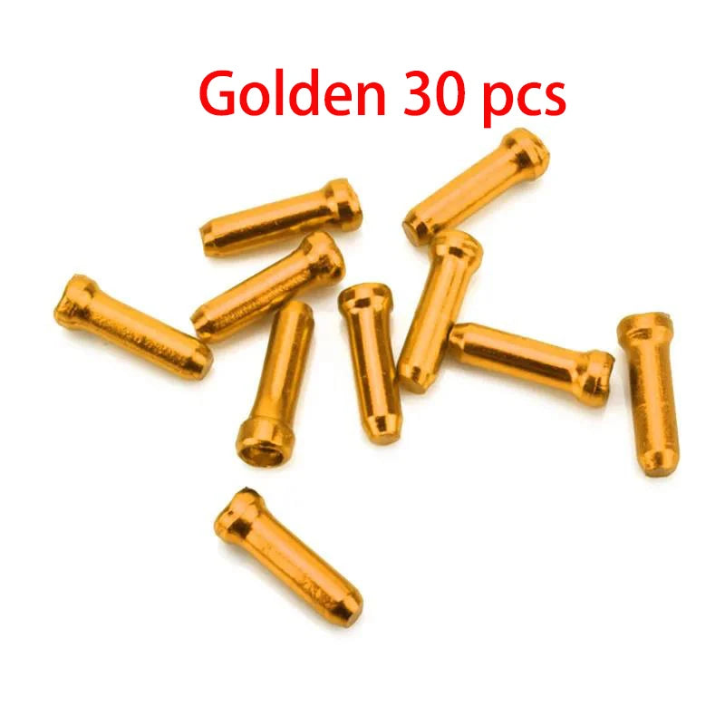 30/50/100Pcs Multiple Colors Aluminum Alloy Bicycle Brake Shifter Inner Cable Tips Wire End Cap Cable Line Core Cap Cover Gear