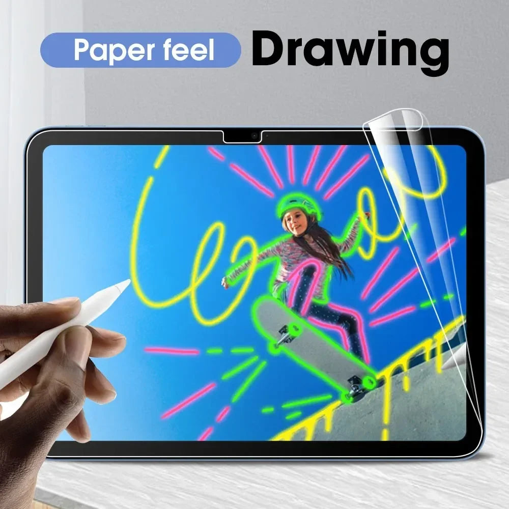 2Pcs/pack Paper Feel Screen Protector Painting Matte PET Film For iPad Pro 11 13 M4 12.9in Air Mini 8th 9th 10th Gen 9.7 10.9
