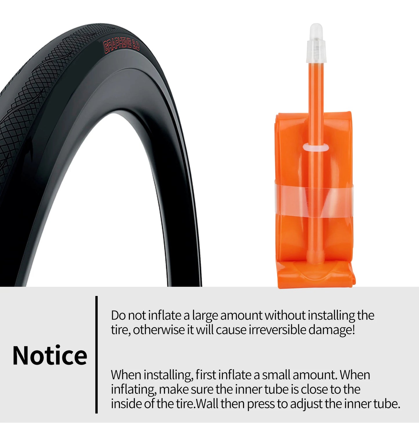 MEROCA Road Bike TPU Inner Tube 700x23-32C FV 45L/65L/80L Ultra-light Road Bicycle Inner Tube
