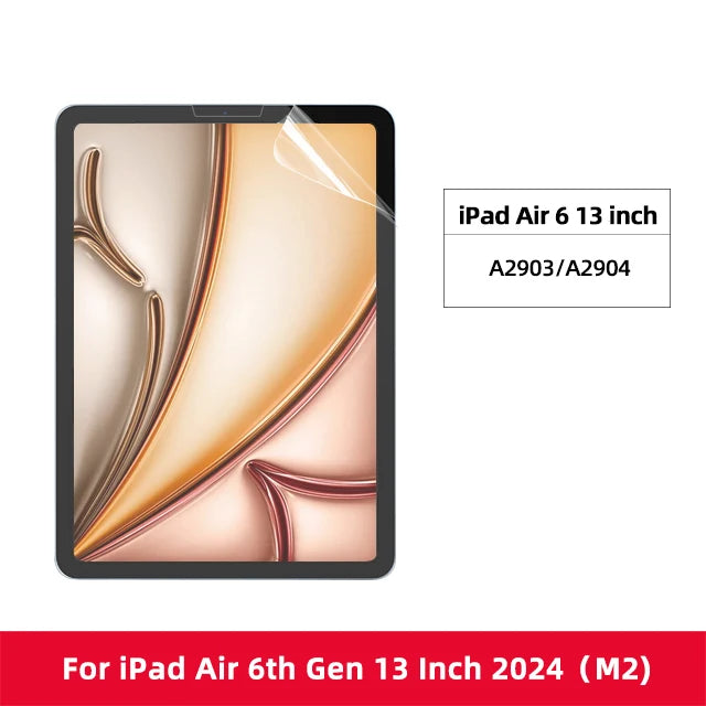 Paper-feel Screen Protector For iPad Air 6 2024 Pro 13 inch for iPad Pro 11 12 9 for iPad Air 4 5 iPad 10th Generation 10.2 Mini