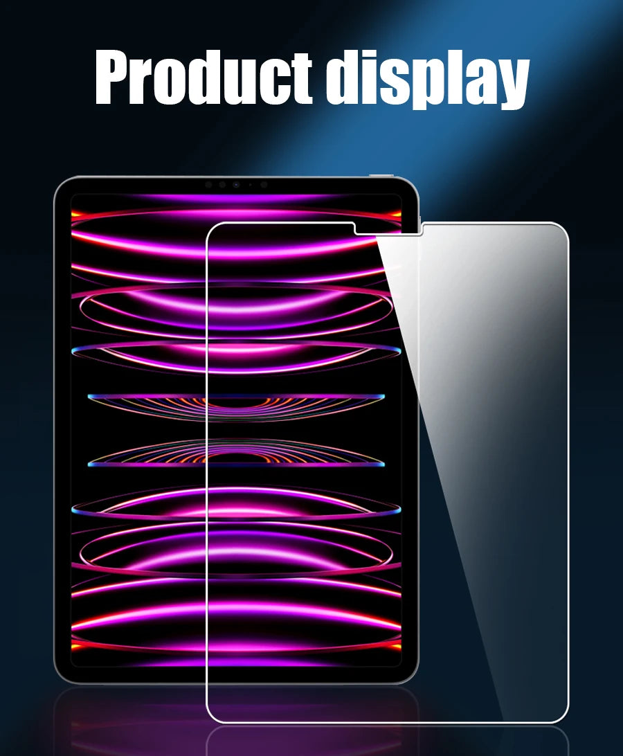 Tempered Glass For Ipad Pro 12.9 12 9 1st 2nd 3rd 4th 5th 6th Screen Protector For Ipad 12.9 2018 2020 2021 2022 Protective Film