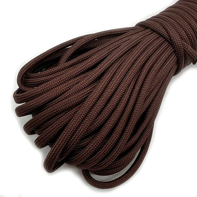 550 Paracord 7 Cores Cord Dia. 4mm For Outdoor Camping Survival Lanyard Parachute Rope Hiking Tent Accessories Bracelet