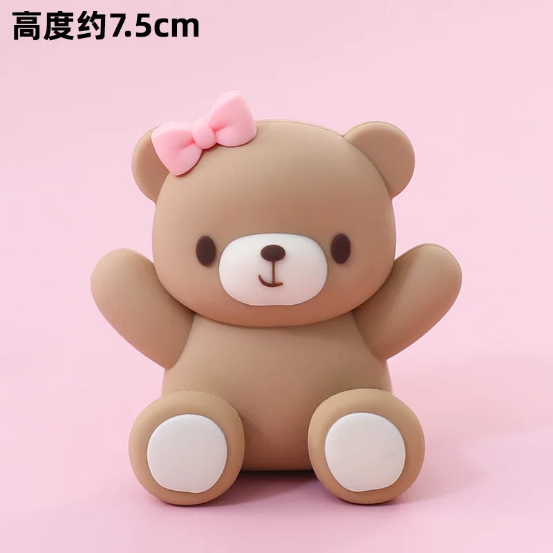 Bear Happy Birthday Decorations Wall Backdrop Banner Paper Plate Cup Gift Bags for Baby Shower Supplies Bear 1st Birthday Decor