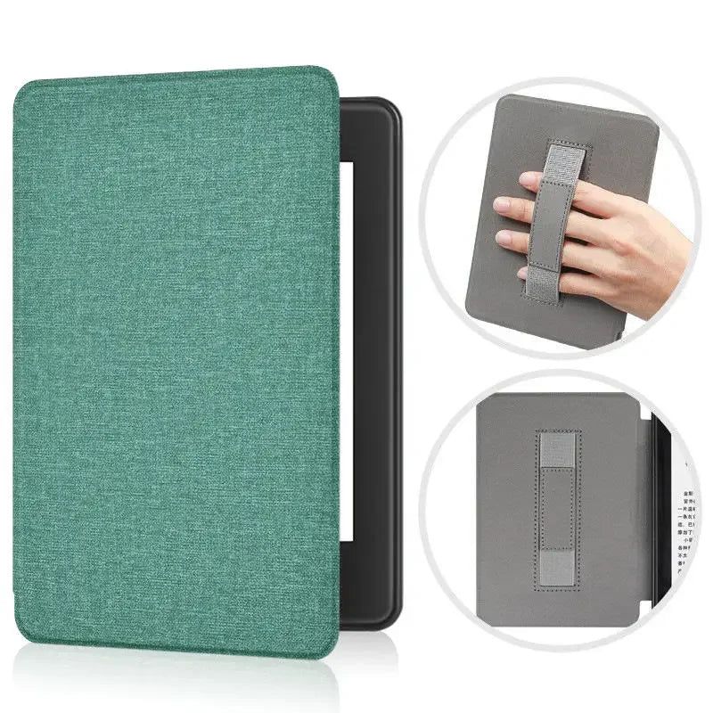 For Kindle 11th Generation 2024 Case 6'' with Hand Strap Kindle 6 inch Case Ebook C2V2L3 Auto Wake Sleep Cover PU Leather Funda