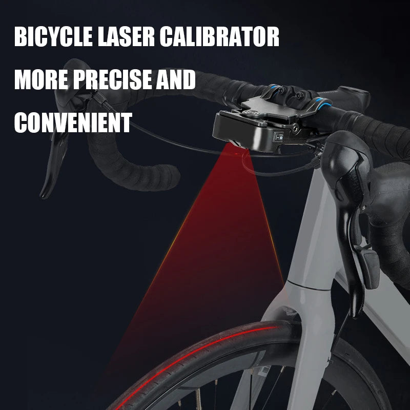 Bike Seat Calibrator Bike Tool Bicycle Handlebar Laser Aligner Seat Center Adjuster Measurement Tool Aligning Indicator Tool
