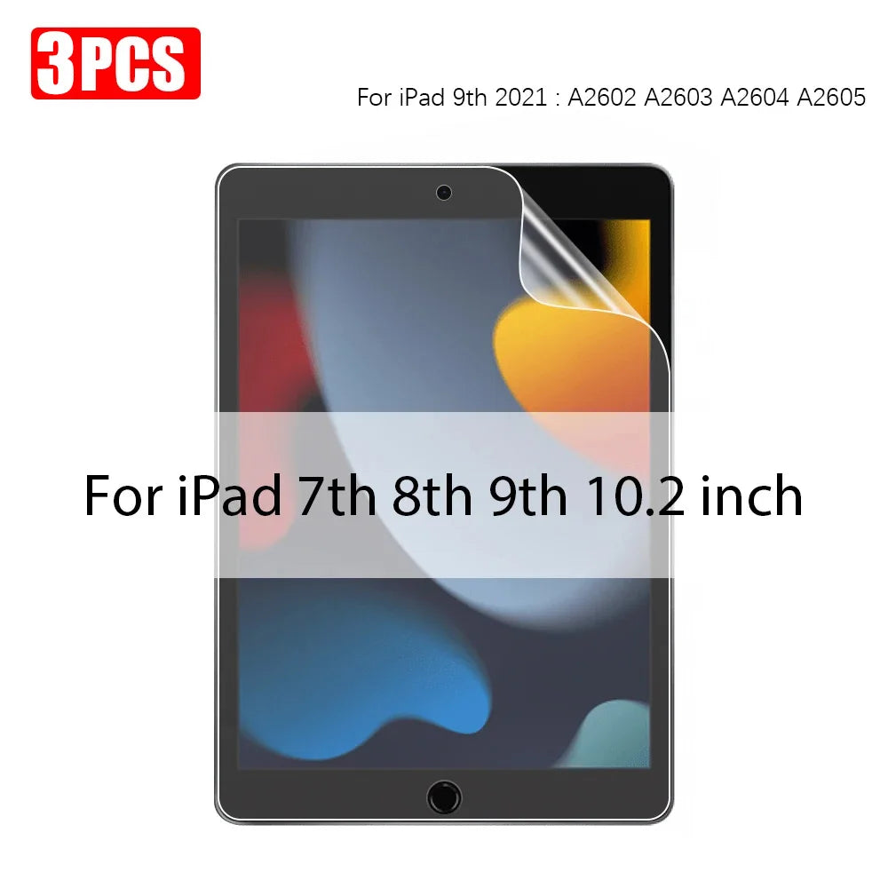 3Pcs Paper Feel Like Screen Protector For ipad Air 11 Pro 13 2024 10th 9th Generation 8 7 6 Air 5 4 Pro 11 12.9 10.5 No Glass