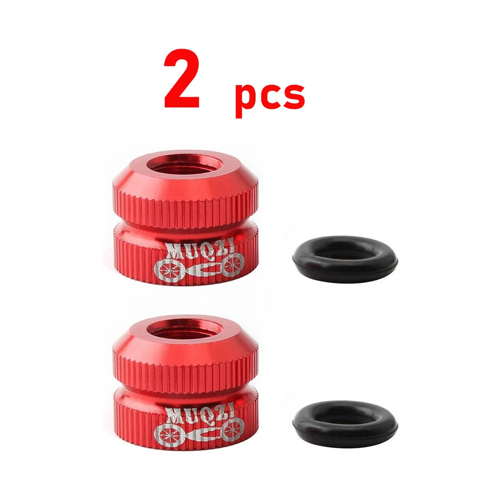 1~8pcs Tire Valve Nut Bike Vacuum Tire Presta Valve Screw Bicycle Valve Cover Tools Cycling Tire Repair MTB Bike Accessories