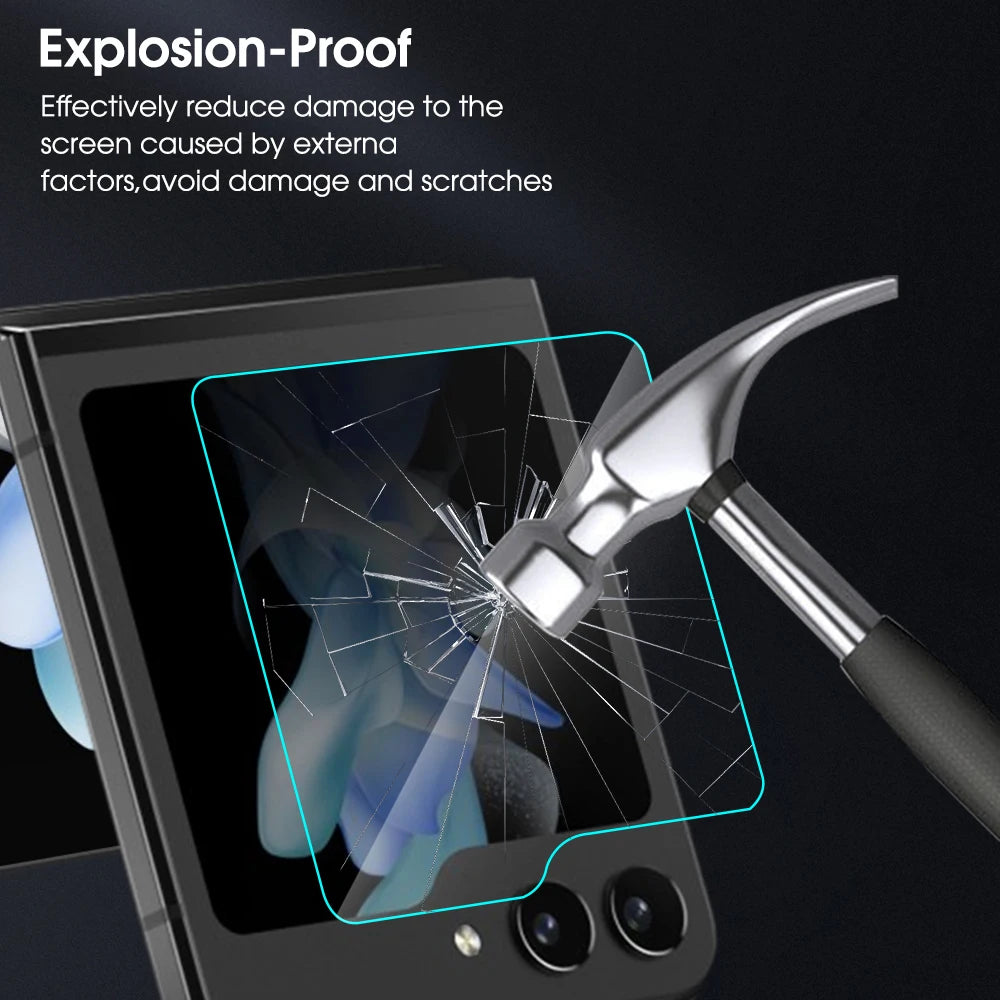 5/1Pcs zFlip5 zFlip6 Back Screen Protector For Samsung Z Flip 5 6 Flip5 Flip6 HD Tempered Glass 9H Hardness Protective Film