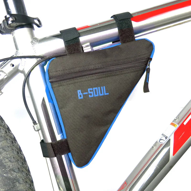 Bicycle Triangle Tool Kit Bag Front Tube Frame Saddle Storage Bag Waterproof Pouch Durable Bike Bag