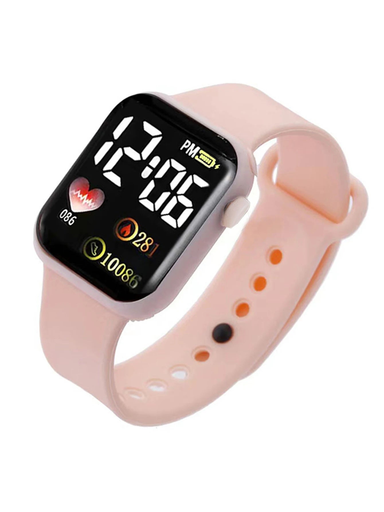 1pcs Ladies Love Pink Silicone LED Electronic Watch +1pcs Unicorn Crystal Bracelet Set for MOTHER'S Day Exclusive Gift