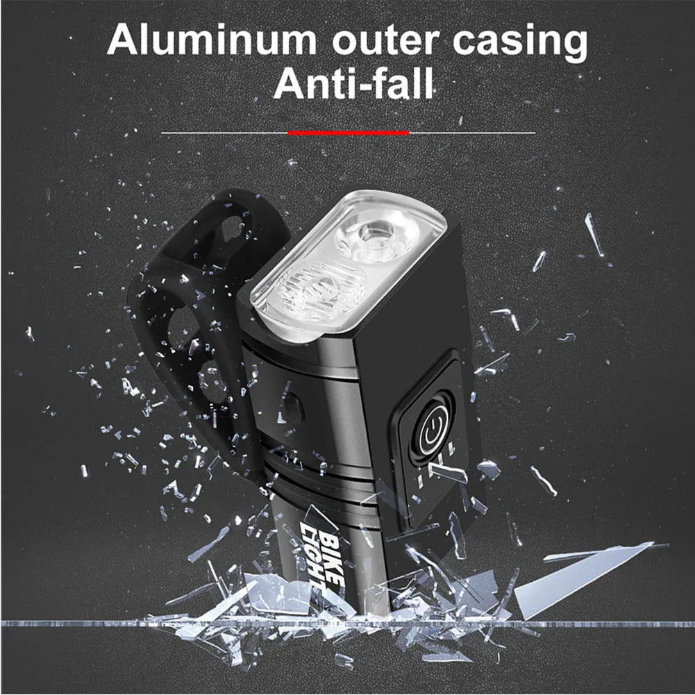 NEW LED Bicycle Light 1000LM USB Rechargeable Power Display MTB Mountain Road Bike Front Lamp Flashlight Cycling Equipment