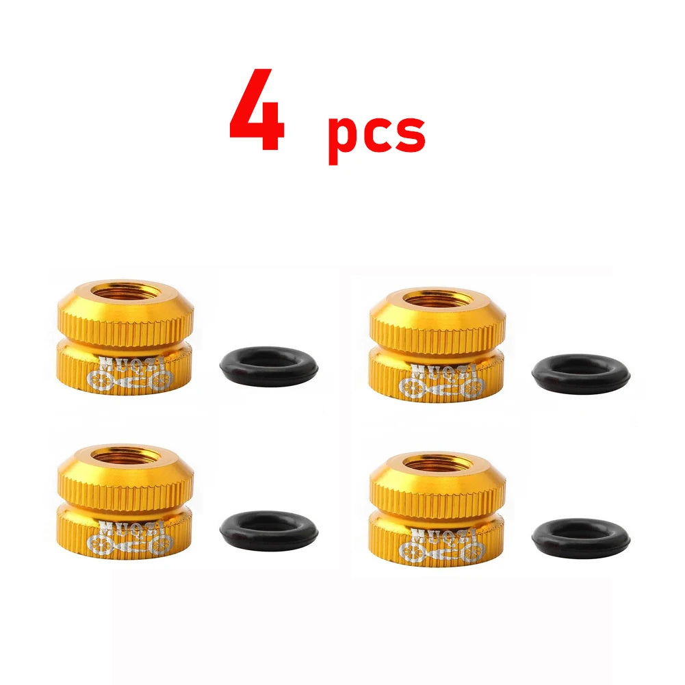 1~8pcs Tire Valve Nut Bike Vacuum Tire Presta Valve Screw Bicycle Valve Cover Tools Cycling Tire Repair MTB Bike Accessories