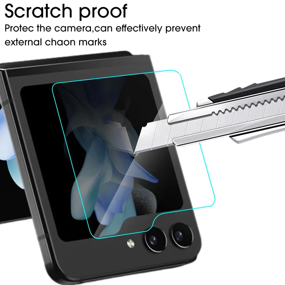 5/1Pcs zFlip5 zFlip6 Back Screen Protector For Samsung Z Flip 5 6 Flip5 Flip6 HD Tempered Glass 9H Hardness Protective Film