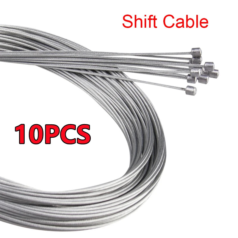 10/5/3/1PC 2M MTB Bicycle Brake Line Bicycle Speed Line Fixed Gear Shifter Gear Brake Cable Set Core Inner Wire MTB Road Bike