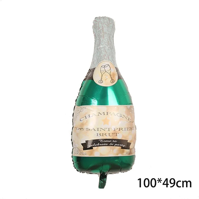 Wine Bottle Wine Goblet Aluminium Foil Balloons Beer Whisky Champagne Bar Banquet Family Gathering Birthday Party Decoration