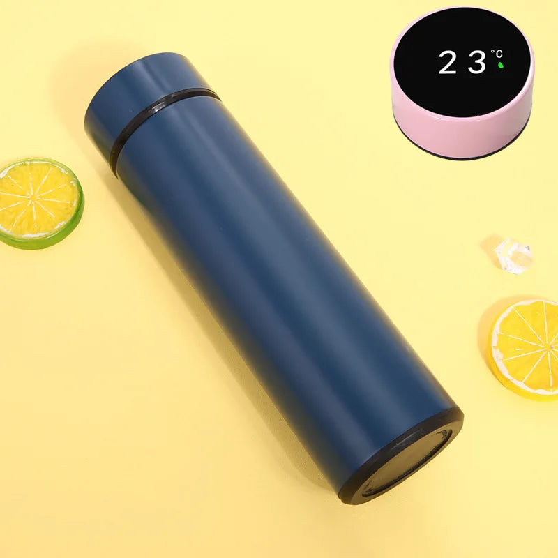 500ML Intelligent Insulation Cup Digital Display Temperature Cup 304 Stainless Steel Straight Cup Coffee Mug Thermal Tumbler