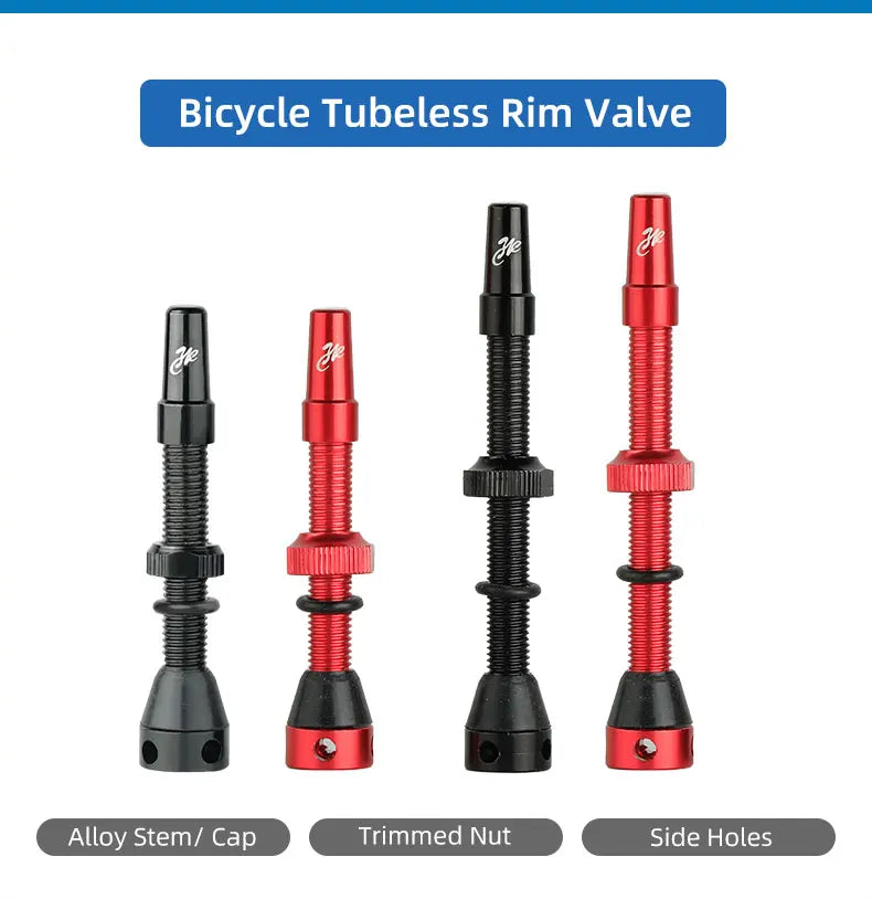 Bicycle F/V Tubeless Valve 44 60 80mm W/Tool Optional For Gravel Bike Aluminum alloy Pole Brass Core Presta Valve Cycling Parts