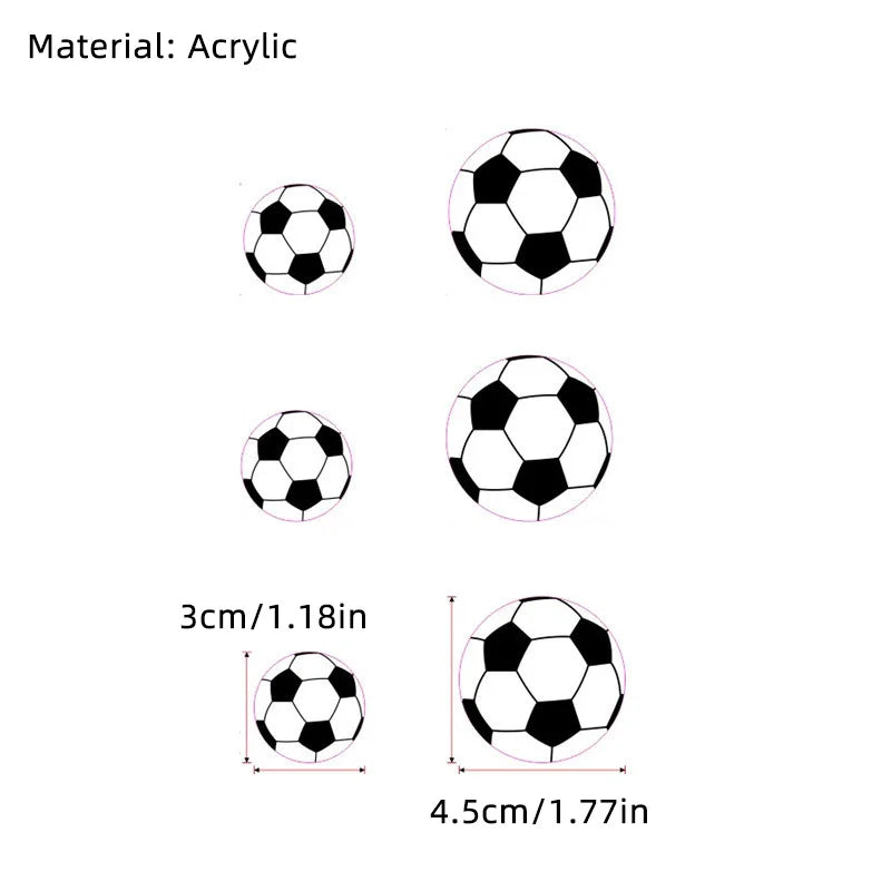 Football Boy Cake Decoration Football Field Player Doll Cupcake Top Happy Birthday Decoration Sports Children's Party Supplies