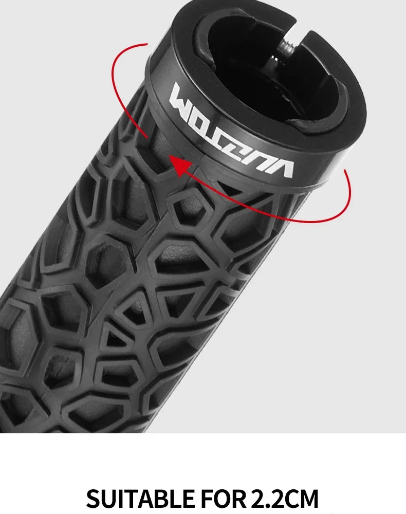 MOTSUV Bicycle Handle Bar Grips MTB Bike Soft Double-sided Locking Handlebar Cover Plug Rubber Non-slip Cycling Accessories Part