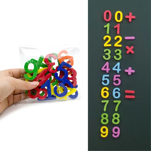 24-76pcs Magnetic Alphabet Letters EVA Foam Refrigerator Stickers Toddlers Kids Learning Spelling Counting Educational Toys Gift