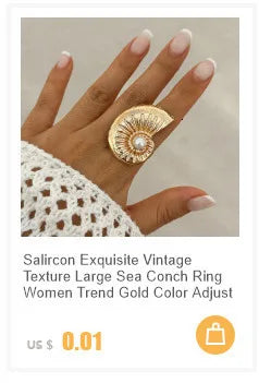 Salircon Fashion Simple CCB Small Ball Ring for Women Men 2024 Punk Hip Hop Metal Open Finger Ring Female Jewelry Gift