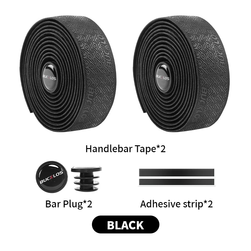 Bike Handlebar Tape EVA PU Road Bicycle Handlebar Tape Anti-slip Shock Absorption Cycling Wrap End Plug Bike Accessories