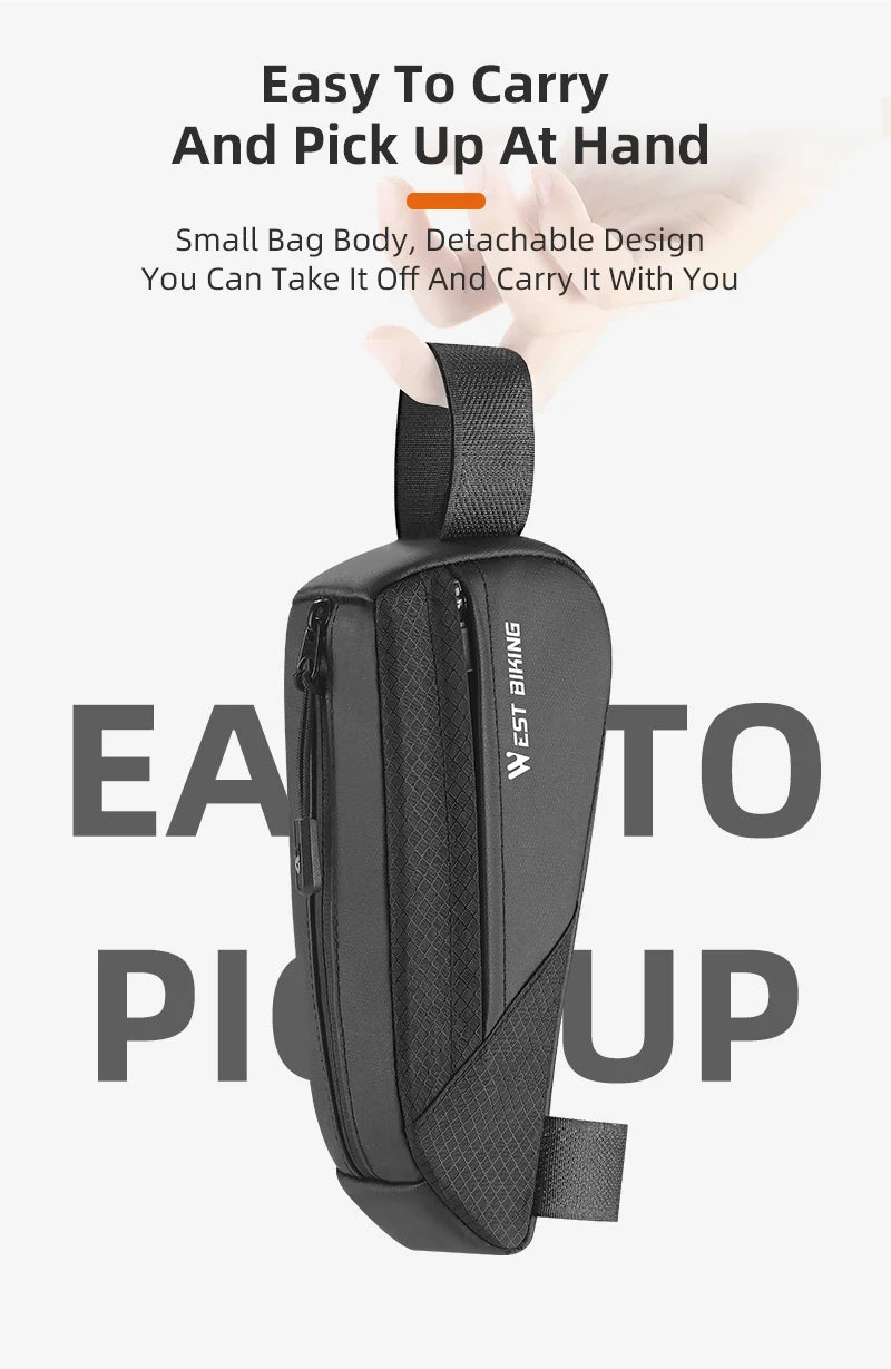 Bike Bag Ultralight Top Front Tube Frame Triangle Bag Mini Size Portable Water Repellent MTB Road Bicycle Bag Pannier