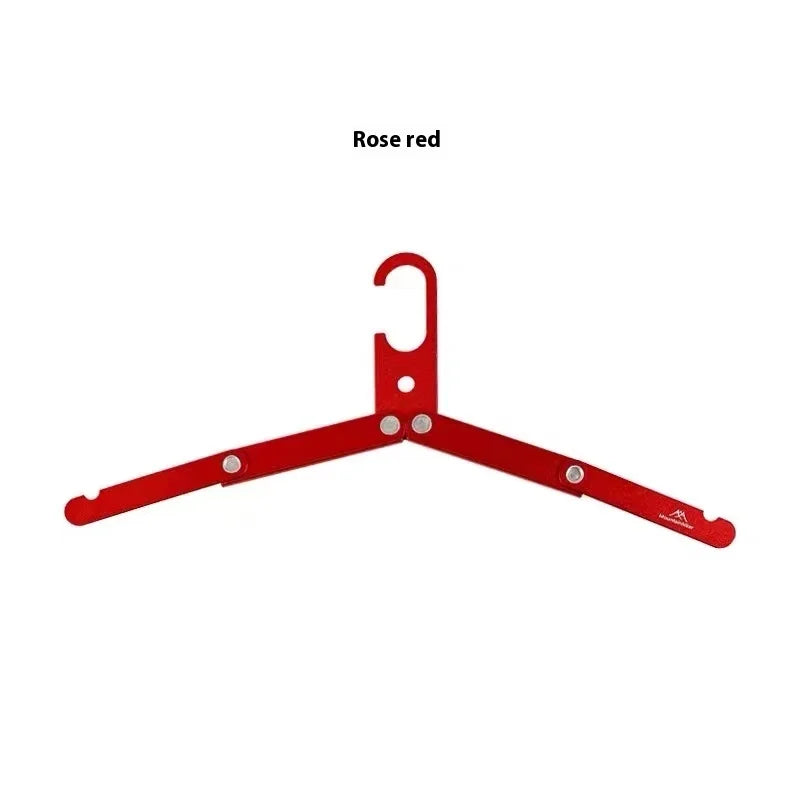Mountainhiker Foldable Household Aluminum Clothes Hanger, Outdoor Camping Portable Clothes Hanger, Travel Metal Clothes Hanger