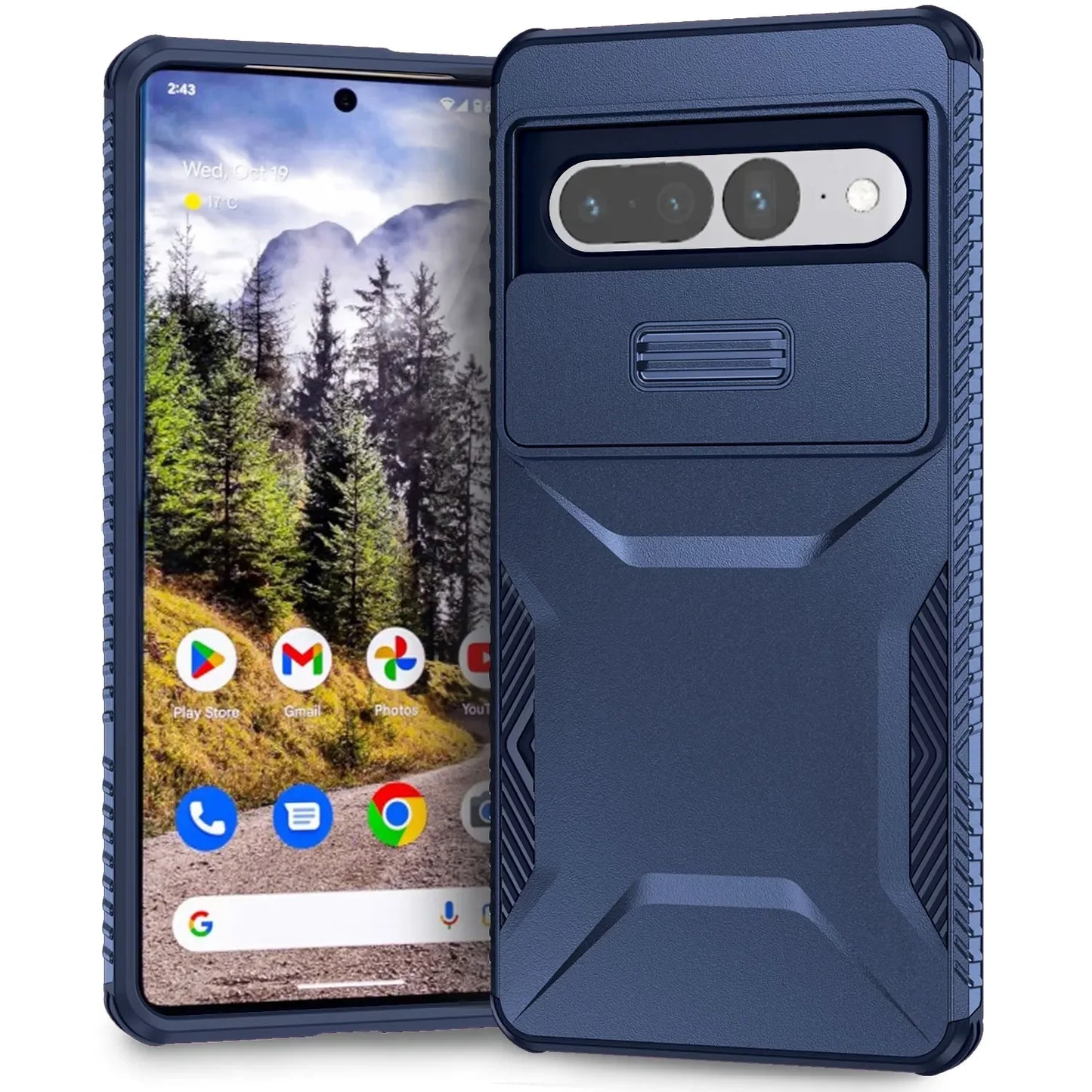 Military-grade Anti-fall and Anti-slip Camera Lens Slide Out Phone Case for Pixel 7 7PRO 7A 8 8PRO 8A 9/9PRO 9PRO XL Hard shell