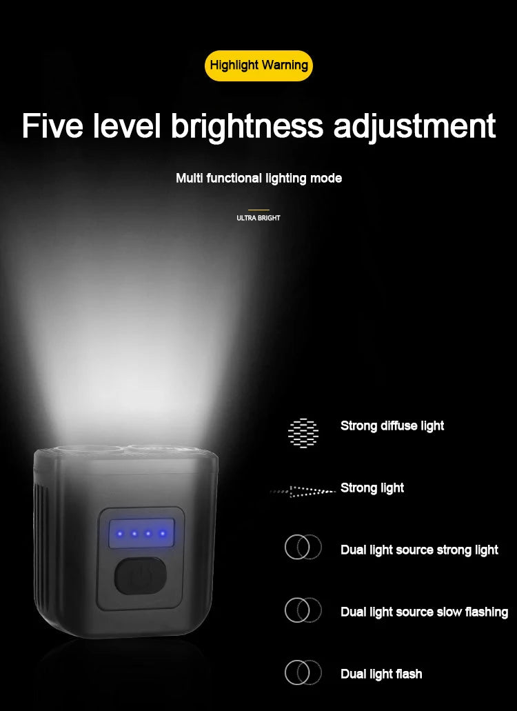 2024 NEW Night Cycling Safety Bicycle Light Bike USB Charge MTB Flashlight Bicycle Headlight for Cycling Bicycle Front Lamp