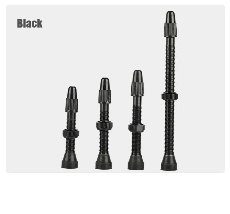 2pcs/bag Bicycle Bike Tubeless Presta Valves Stems Aluminium Alloy 40mm 44mm 48mm 60mm 80mm with Valve Core Removal Tool