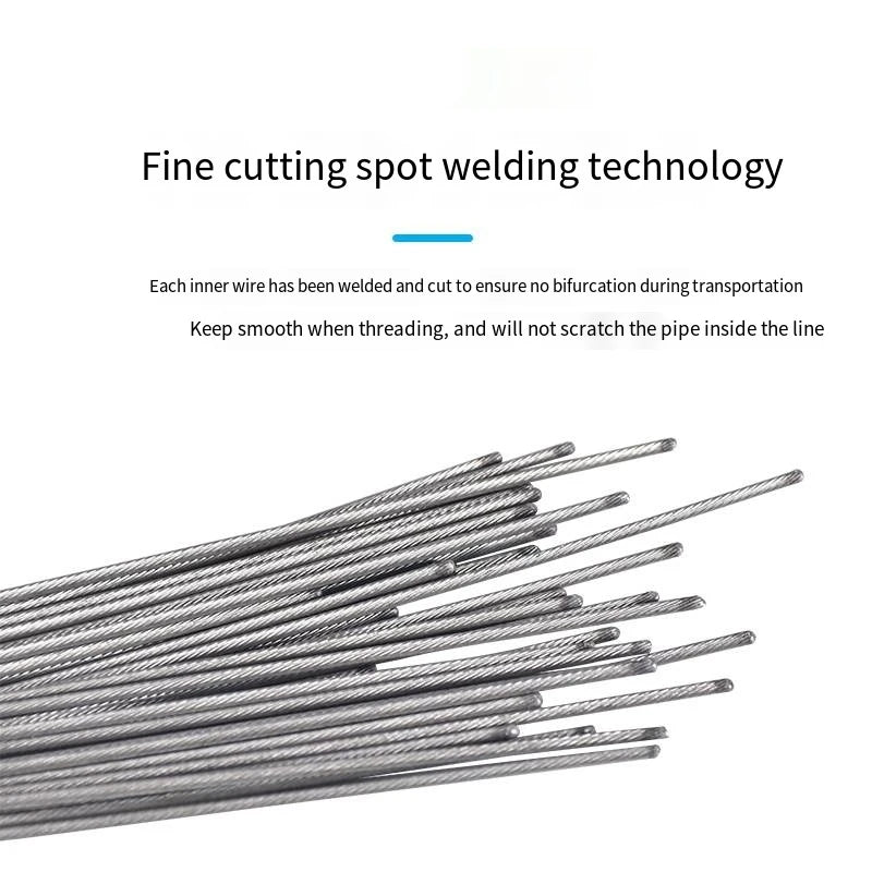 5pcs 1.7/2M MTB Bicycle Brake Line Bike Stainless Steel Gear Shift Cable Road Bike Speed Line Fixed Gear Inner Cable Line Wire