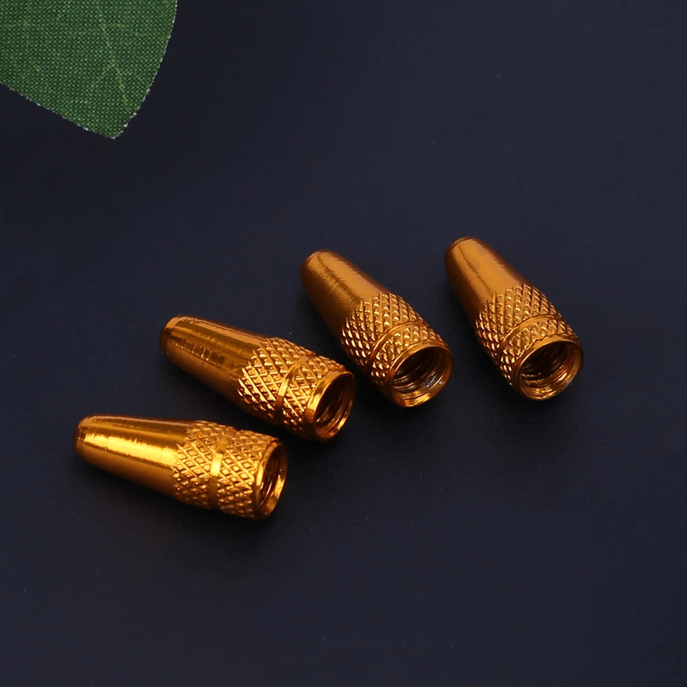 5/10PCS Bicycle Tire Valve Cap Aluminum High Pressure Caps for Presta Valves Rainbow Color Bike Tyre Hat MTB Bike Accessories