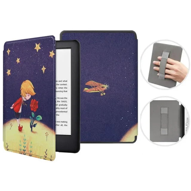 For Kindle 11th Generation 2024 Case 6'' with Hand Strap Kindle 6 inch Case Ebook C2V2L3 Auto Wake Sleep Cover PU Leather Funda