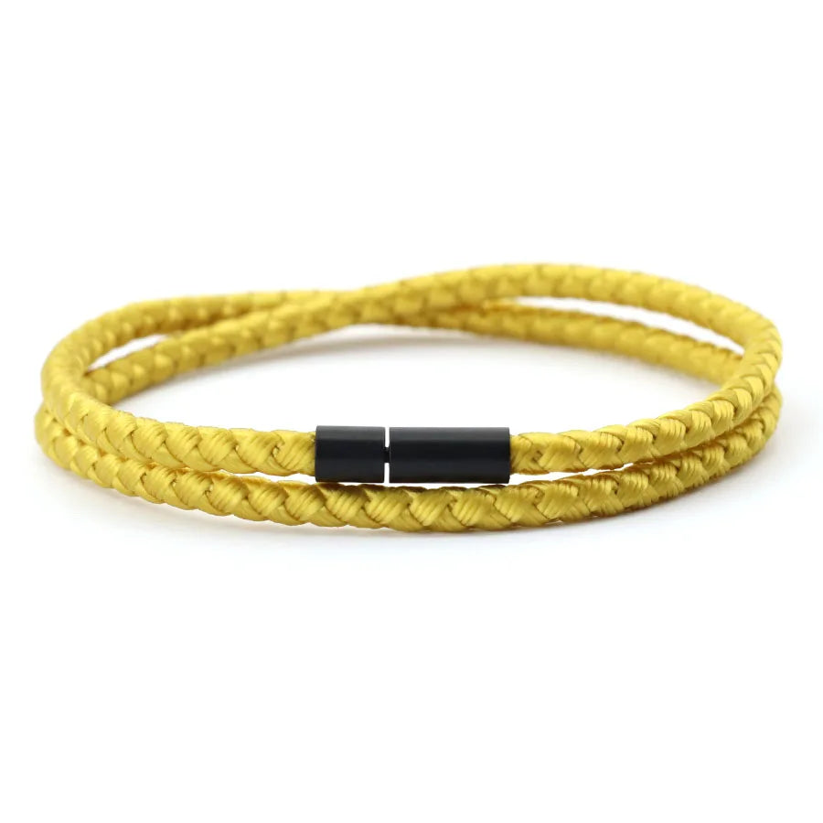 2025 New Simple Style Keel Rope Bracelet For Men Bilayer Wrap Braslet Bangle Homme Nautical Braclet Gifts For Him Pulseria Joias