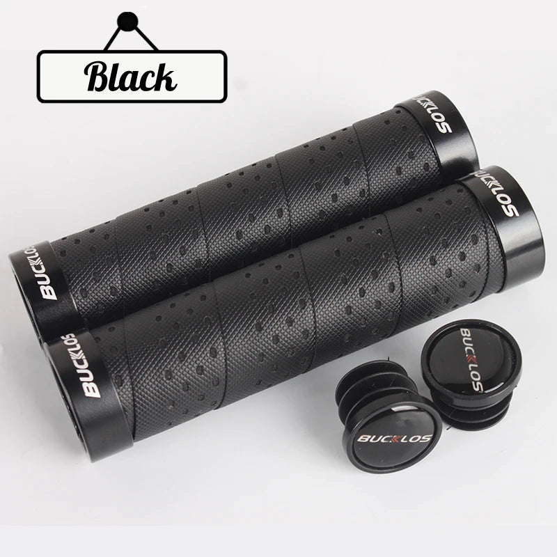 BUCKLOS Bicycle Grips Bike Handlebar Grips Non-slip Aluminum Double Lock Bicycle Handles MTB Cuffs Mountain Bike Grips