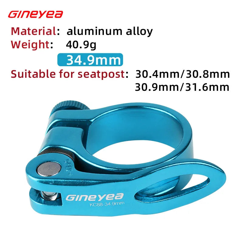 Gineyea Bicycle Quick Release Seatpost Clamp 27.2/28.6/30.4/31.8/34.9/30.9/31.6mm FOR Zoom KS EXA Seat Tube MTB BMX Road Bike