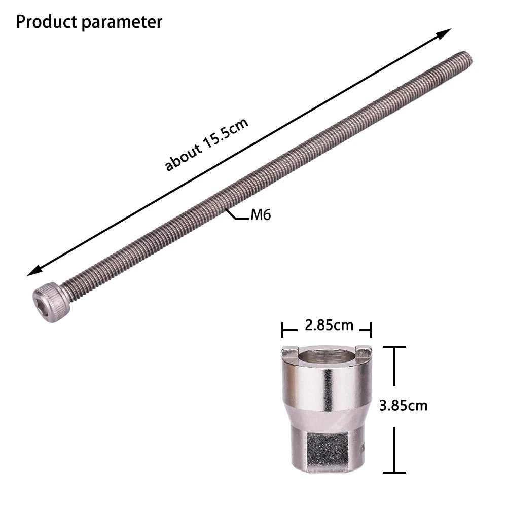 Bicycle Freehub Remover Hub Body Installer Slotted Socket Wrench Hub Remover Repair Tools 4 pcsO-rings Special-shaped Tool Hook