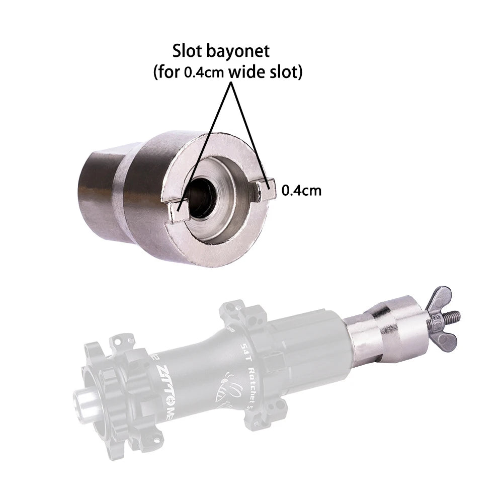 Bicycle Freehub Remover Hub Body Installer Slotted Socket Wrench Hub Remover Repair Tools 4 pcsO-rings Special-shaped Tool Hook