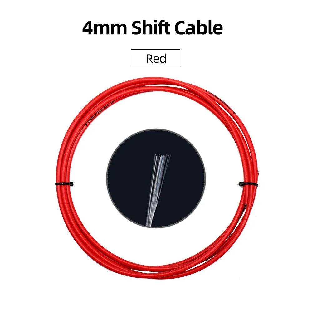 3m Bicycle Brake Cable/Shift Cable Housing 4mm/5mm Bike Brake Cables Tube MTB Road Bikes Brake Shifter Derailleur Cable Line