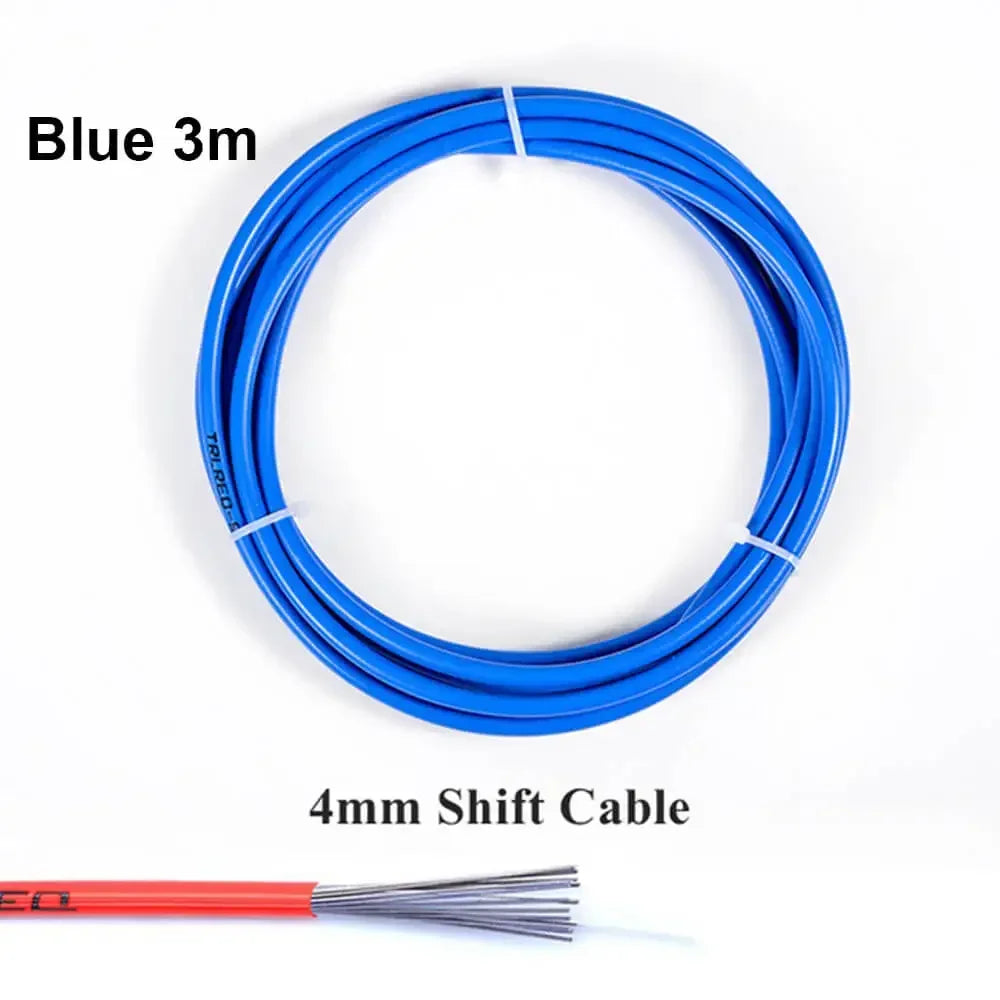 3m 4mm/5mm Bicycle Brake Cables Line Pipe Bike Shifters Derailleur Cable MTB Road Bike Shift Cable Wire Pipe High quality 6Color
