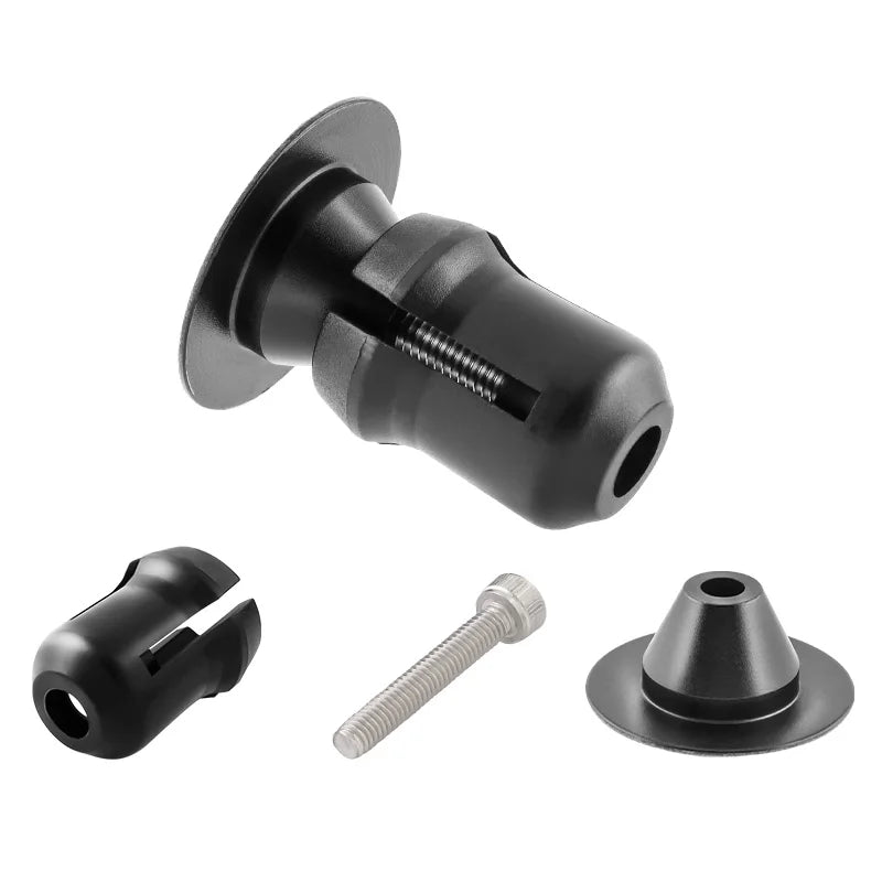 MUQZI Handlebar End Plugs MTB Road BMX Folding Bike Handle Bar End Cap Aluminum Alloy Handlebar Grip Cover Bicycle Accessories