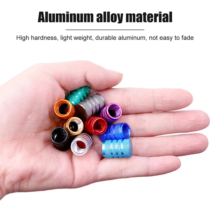 4pcs Universal Car Wheel Tire Valve Stem Caps Dust Covers Aluminum Tire Wheel Stem Air Valve Cap Car Accessories