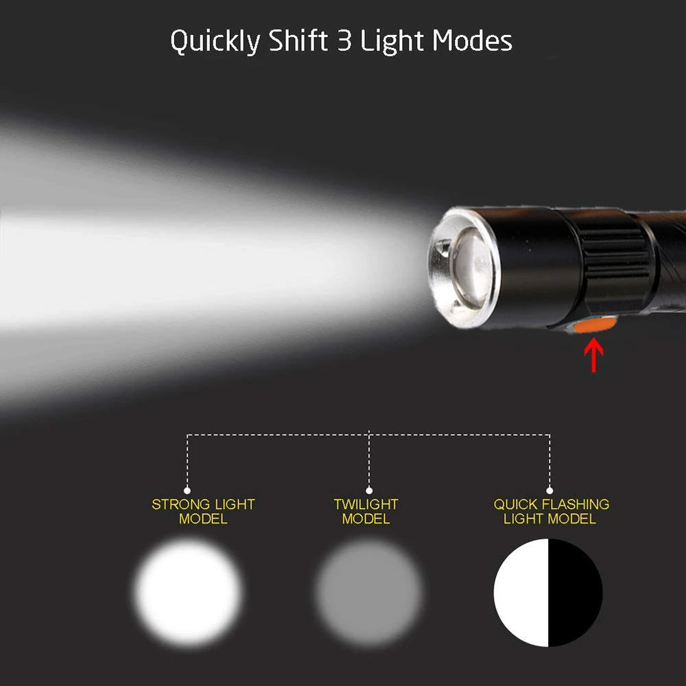 ZK30 3 in1 8000 Lumen Bike Bicycle Light USB rechargeable LED Waterproof Super Bright Zoom Headlight Rear light MTB Bike Light