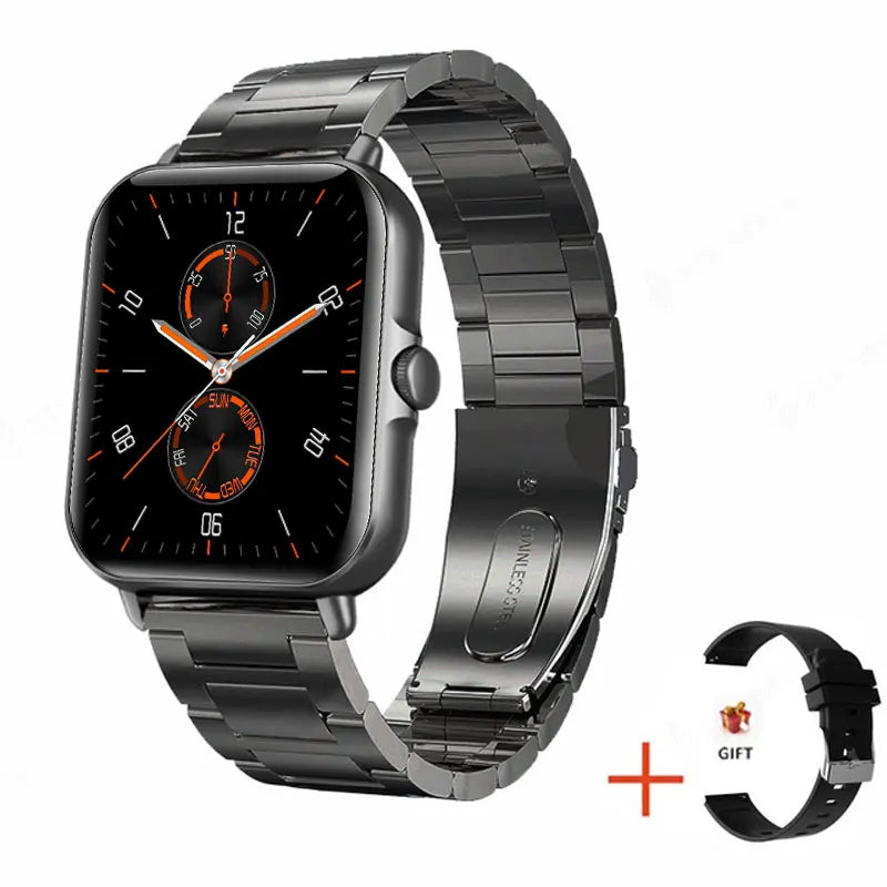 2024 2.01'' Smart Watch Bluetooth Call Play Music Smartwatch Fitness Sport Waterproof Watches for Men Women iPhone Android