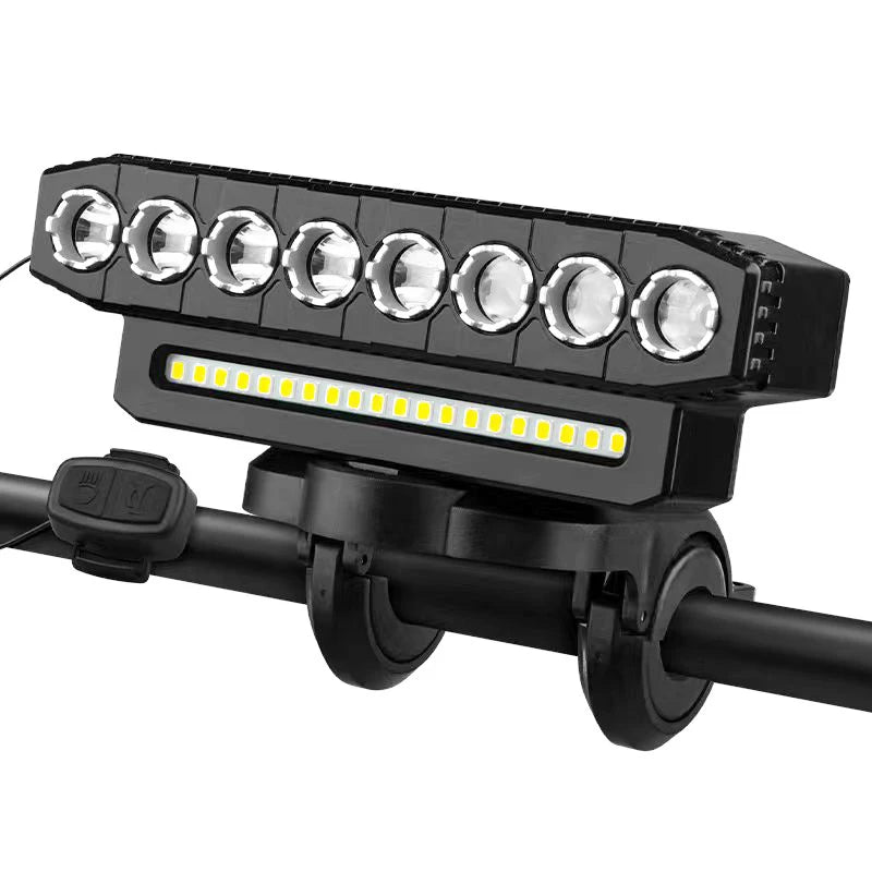 New USB Charging MTB Headlight Bicycle Light LED Waterproof Cycling Lamp Flashlight Cycling Horn Bike Light Front light bicycle