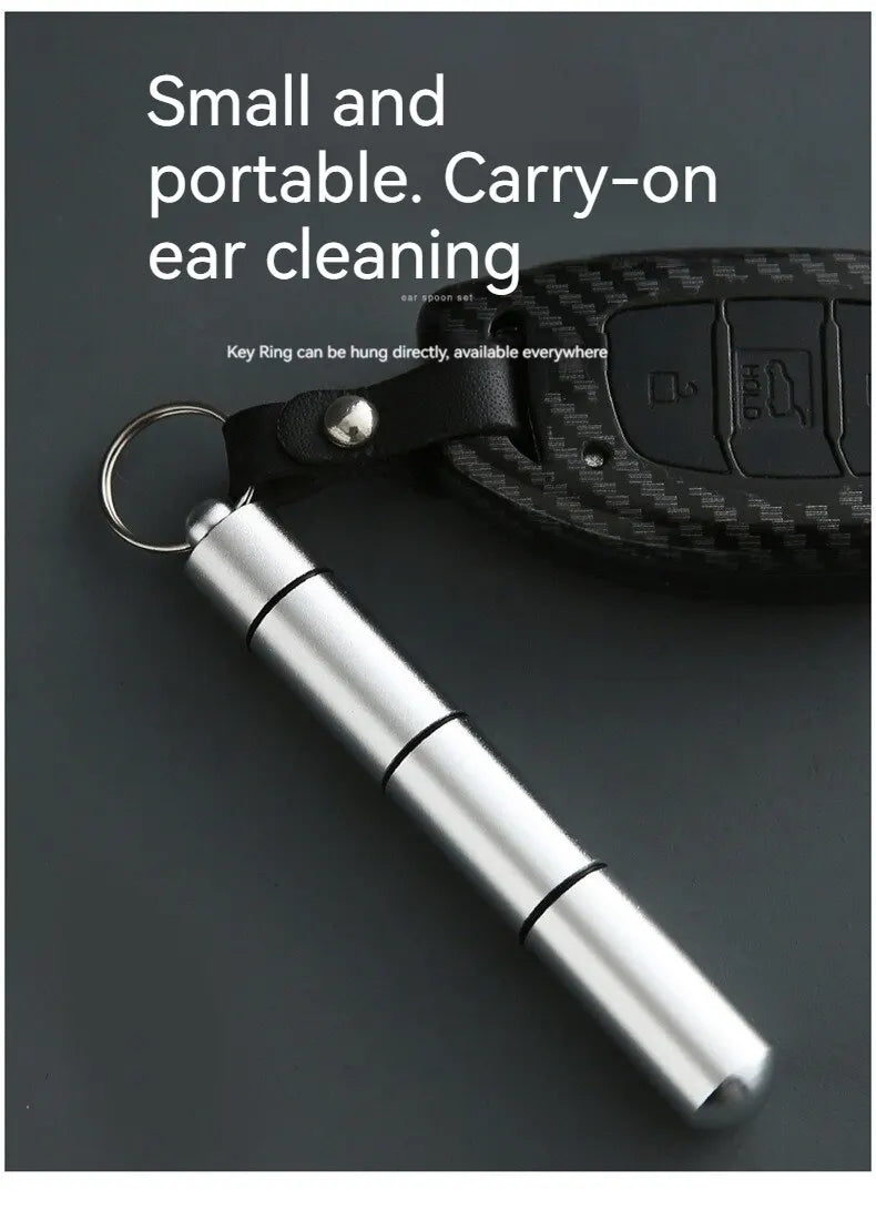 Stainless Steel Ear Picker Set Portable For Ear Puller Multi-Functional Ear Cleaning Safe Material Non-Slip Handle