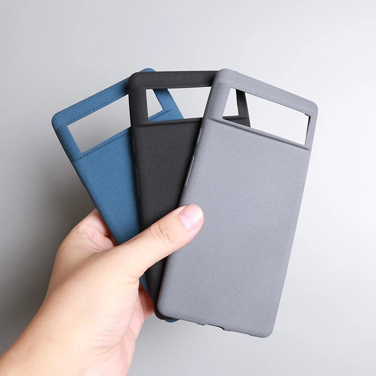 for Google Pixel 9A 9 8A 8 7 Pro 7A 6A 6 XL 5A 4A Case Sand Matte Soft Silicon Full Protect Antifall Anti-slip Cover Shell Funda