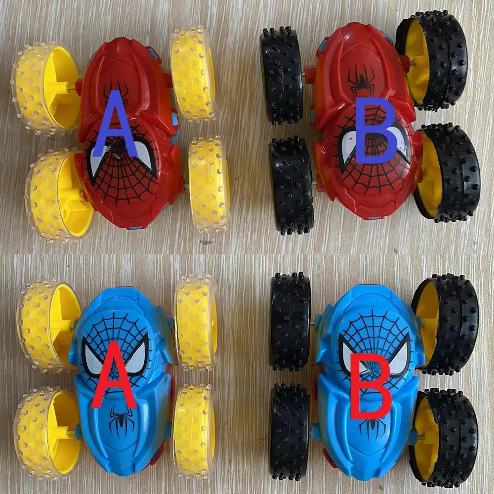 Kids Spider Dump Truck Inertia Car 360 Degree Impact Resistant Double Sided Car Children's Puzzle Toys Student Prize Gifts