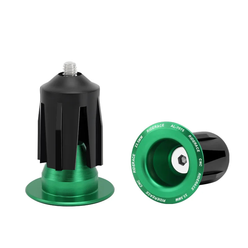1 Pair Bike Handlebar End Plugs Aluminum Alloy Mountain Road Bicycle Handlebar End Cap Multi-color Cycling Handlebar Accessories